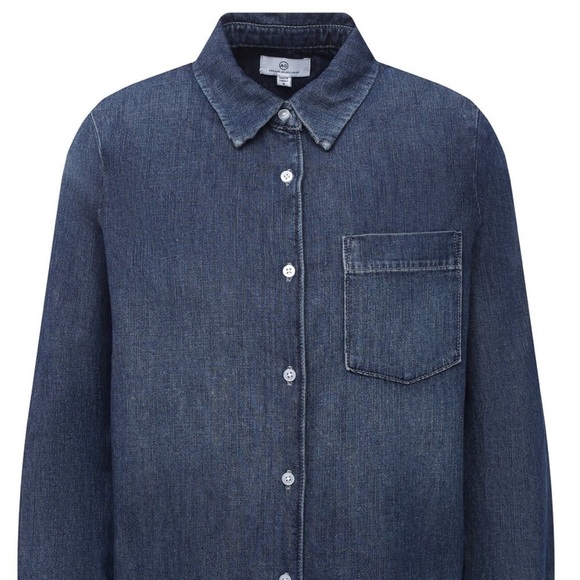 Adriano Goldschmied AG Cade Chambray Shirt NWT - Picture 7 of 12